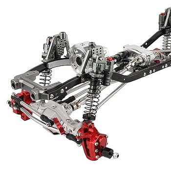ZXYRC Metal 6x6 RC Car Chassis Frame with Front Middle Rear